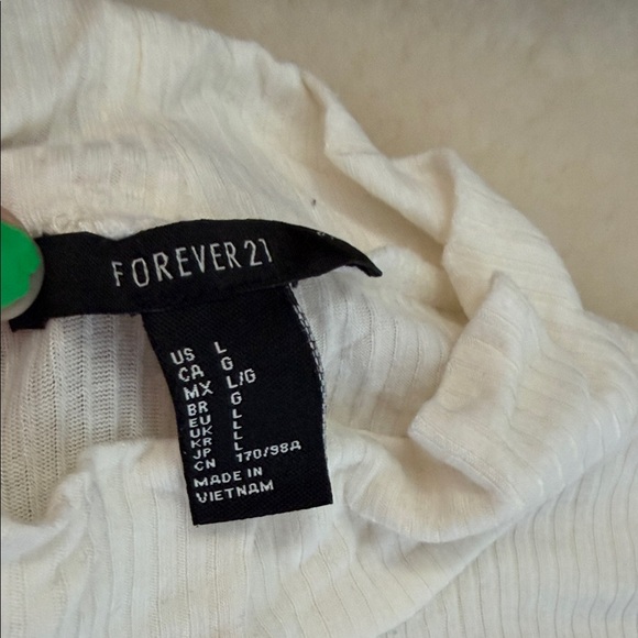 White Ribbed Bodysuit - Picture 2 of 5